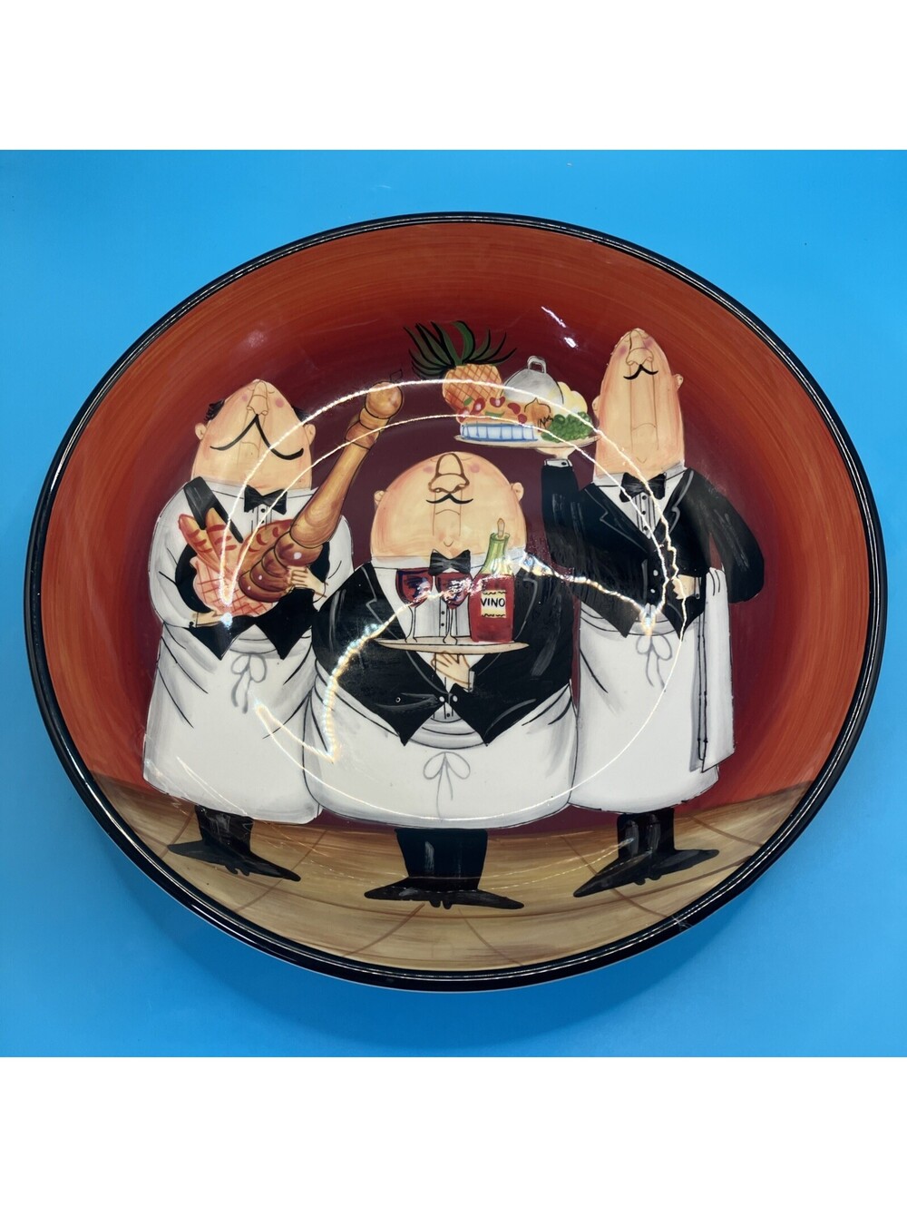 Certified International Pasta Bowl 13" Round Tracy Flickinger Dinner is Served!